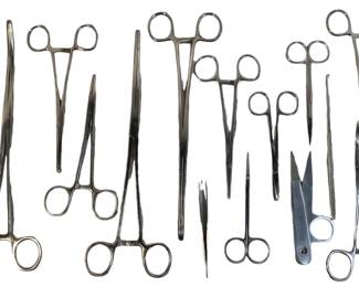 Collection of Medical Forceps 