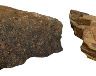 Meteorite and Desert Rock 