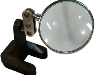 Vintage Cast Iron Magnifying Glass 