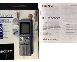 Sony Handheld IC Recorder 