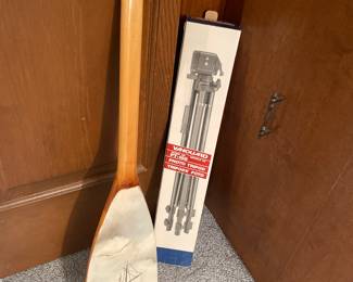 Decorative Oar and Tripod