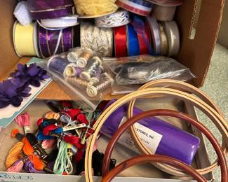 Sewing, crafting, ribbon, embroidery