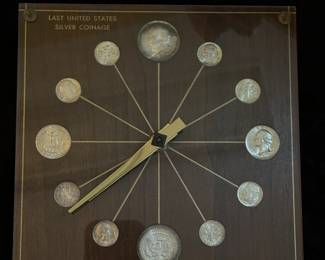 Silver Coin Clock