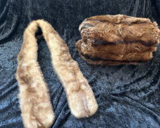 Vintage Fur Stole and Muffler
