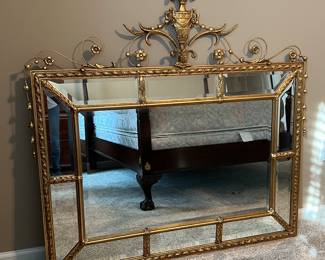 Large gold mirror $100