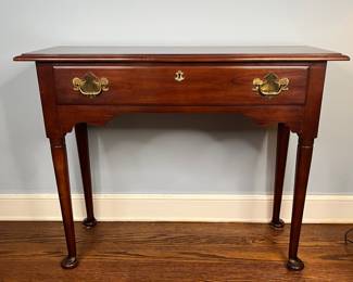 Vintage Statton Queen Anne Style Mahogany Console Table
