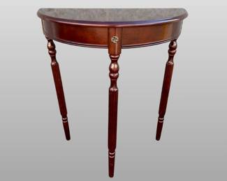 Sheraton Style Demilune Console Table
