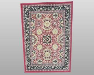 Tabriz Style Machine Made Throw Rug
