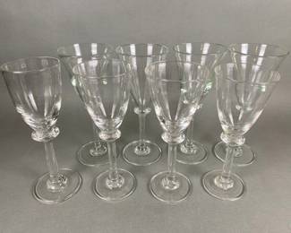 Simon Pearce Handblown Glass Wine / Water Goblets (8)
