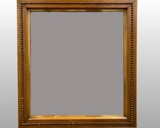 Vintage Large Wall Mirror With Nail Head Trim
