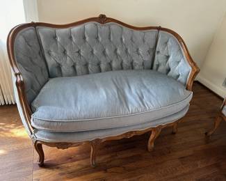 Vintage Provincial Style Love Seat
