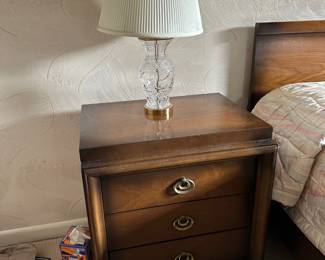 Nightstands, Pair of Waterford Lamps