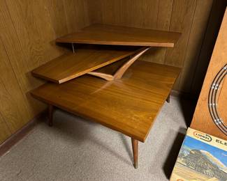 Mid Century 3 Tiered Side Table