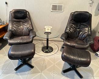 Pair of Chairs & Ottomans