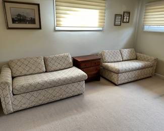 Mid Century 2 Piece Sofa Beds