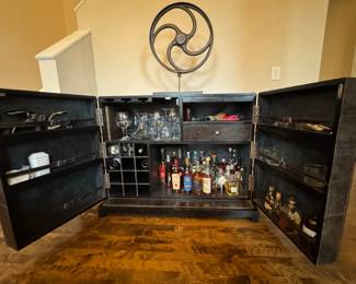 Arhaus Martin Bar Cabinet. Measures 46" W x 24" D x 36" H. Photo 5 of 5.