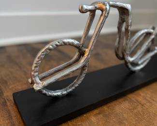 Bicycle Sculpture. Measures 34" W x 8" H. Photo 2 of 2.
