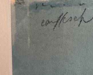 Watercolor. Signed By Artist. Measures 29" W x 20.5" H Not Including Frame. Photo 2 of 2.