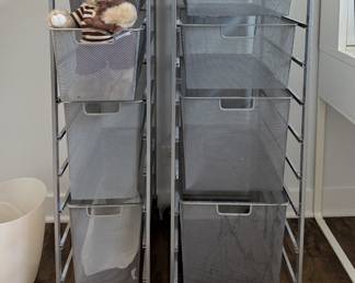 Elfa Rolling Utility Carts.