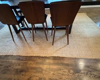 Natural Fiber Rug. Showing Signs of Wear. A Great Rug For Layering. Measures 8' 4" x 9' 10". Photo 2 of 2.