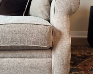 Three-Piece Arhaus Sectional Sofa with Chaise. Measures 96" X 40" D x 140". Chaise Measures 66" D. Photo 4 of 4.