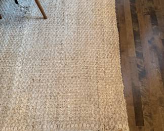 Natural Fiber Rug. Showing Signs of Wear. A Great Rug For Layering. Measures 8' 4" x 9' 10". Photo 1 of 2.