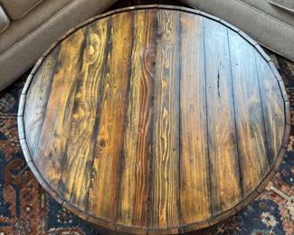 Rustic Pine Coffee Table. Measures 34" D x 16" H. Photo 2 of 2.