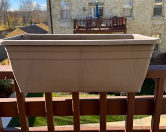 Railing Planters - 3 Available.