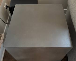 Faux Concrete Cube Side Table. Measures 20" x 20" x 20". Photo 2 of 2.