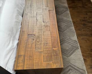 West Elm Reclaimed Wood Bench. Measures 65" W x 16" D x 18" H. Photo 1 of 2.