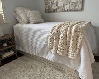 Twin Trundle Bed. Includes Two Mattresses. Photo 1 of 2.