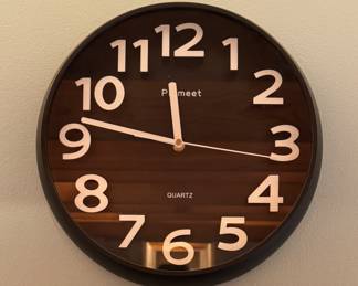 Wall Clock. Measures 14"D.