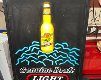 
Budweiser lighted sign