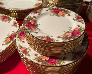Set of 12 Royal Albert China
