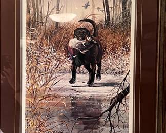 Framed print signed by R.J. McDonald