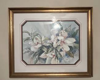 Framed print numbered and signed by Barbara Mock (#202/1950)