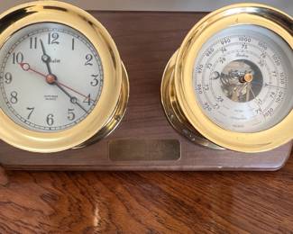 Boston nautical clock and weather station