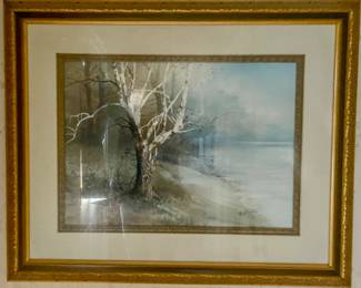 Framed print signed by Ronald Williams