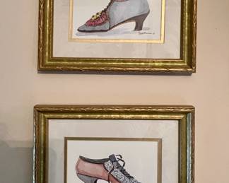 Framed prints signed by Peggy Abrams