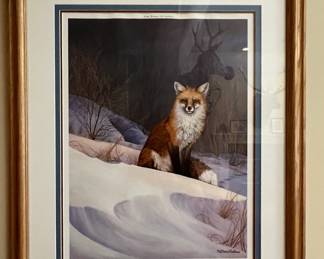 Framed print numbered and signed by A. Nadine Pickthorn (#27/500)