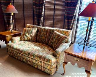 Vintage floral loveseat