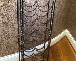Metal wine rack