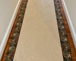Bordered sisal runner carpets