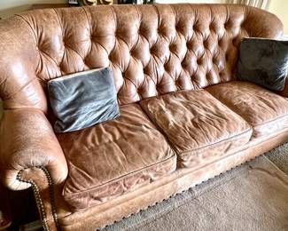 Drexel Heritage leather sofa