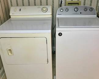 Maytag dryer and Whirlpool washer