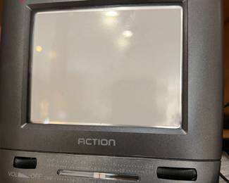 Action portable TV with radio