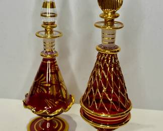 Egyptian glass perfume bottles