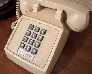 Vintage push-button telephone