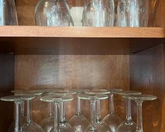 Assorted glassware