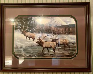 Framed print signed by Ken Carlson